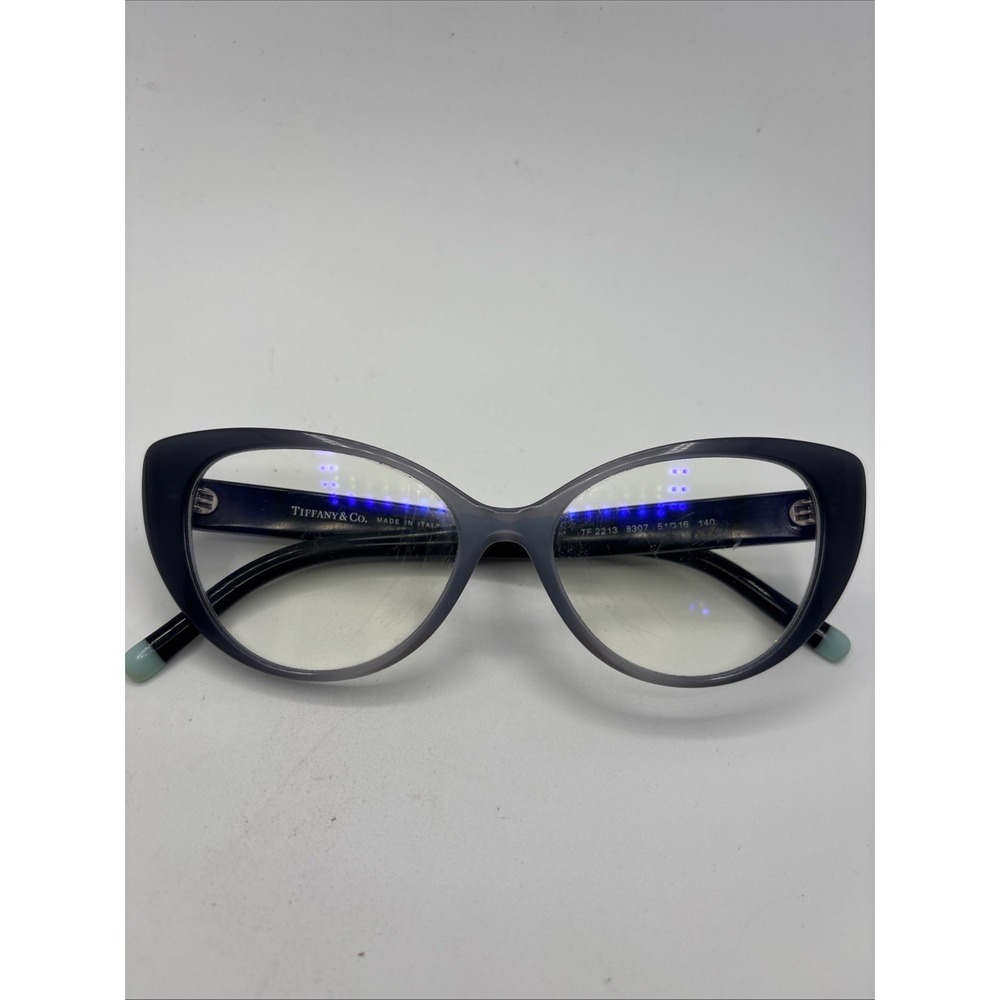 Tiffany & Co TF 2213 8307 51-16-140 Blue Gradient Black Eyeglasses Frame #C384 - Picture 7 of 8